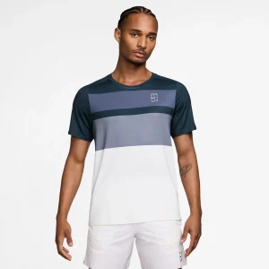 Court Dri-FIT Advantage Print T-shirt Herrar - blå, vit