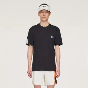 Y-3 Zip Polo Herrar-Svart