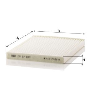 Kupéfilter Mann CU27003