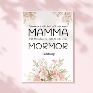 Barnbarn | Blommor | Poster med text