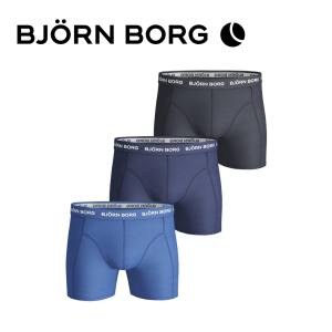Björn Borg Boxerkalsonger Bomull Blå 3-P