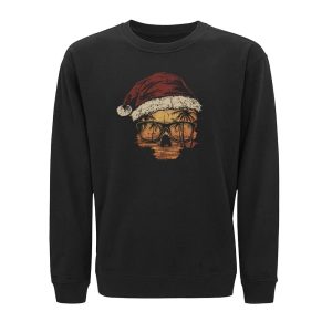Christmas Sunset Skull Sweatshirt