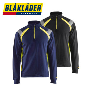 Blåkläder – Tröja Med Blixtlås i Krage