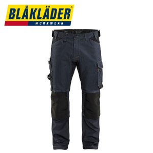 Blåkläder – Hantverksbyxa stretch Marinblå/Svart