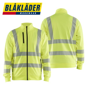 Blåkläder- Varsel Sweatshirt med dragkedja, Gul