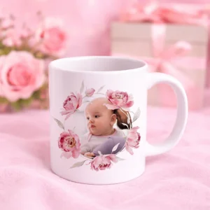 Blomkrans | Personlig fotomugg