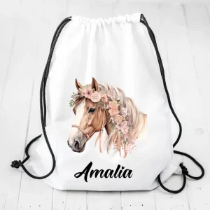 Häst & blommor | Personlig gympapåse