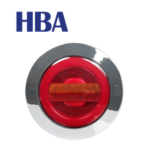 HBA – Runt bakljus med kromring
