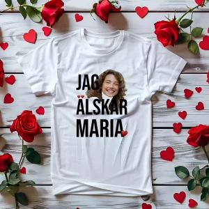 Jag älskar, ansikte | Personlig T-shirt