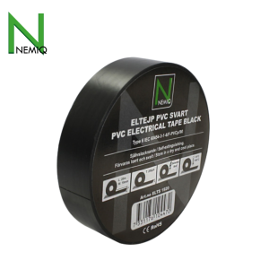 Nemiq – Svart eltejp L20m 19mm
