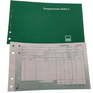 Såifa 5 & 11 – Transportsedel
