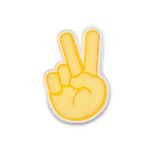 Peace Hand Sign Sonstiges Unisex - gul, vit