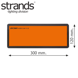 Strands – ADR-skylt Aluminium Vikbar 30x12cm