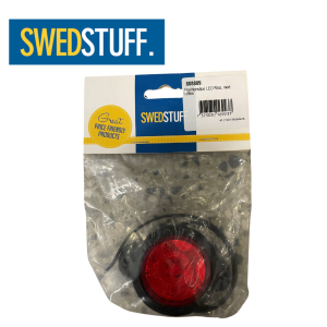 Swedstuff – Rött Positionsljus med LED 12-24 E-märkt IP 68