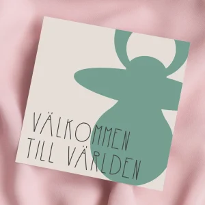 Välkommen (grön) | Dubbelvikt kort