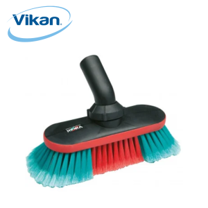 Vikan – Röd och grön bilborste med vattengenomström