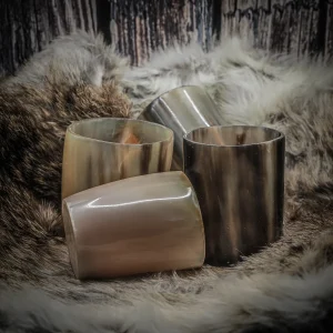 Whiskyglas  4 st. Polerad hornyta