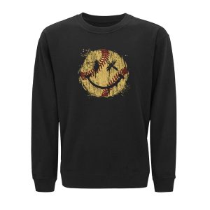 Baseball Smiley Sweatshirt