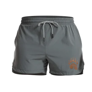 Berserker Rune Bears Paw Athletic Quick-Dry Shorts