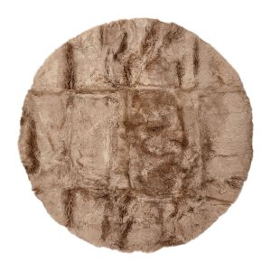 Fårskinnsmatta | Lång lugg | D140 cm