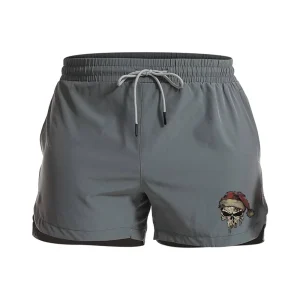 Christmas Punisher Skull Athletic Quick-Dry Shorts