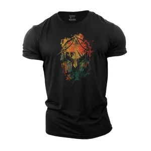 Color Warrior Helmet T-Shirt