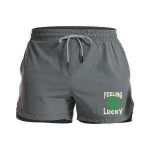 Lucky Smiley Athletic Quick-Dry Shorts