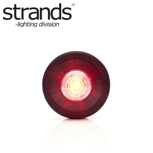 Strands – Runt Positionsljus Röd LED