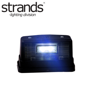 Strands – Nummerskyltsbelysning NSB LED SVART,12-24V