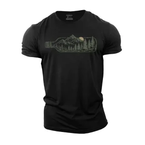 Wine Bottle Landscape T-Shirt